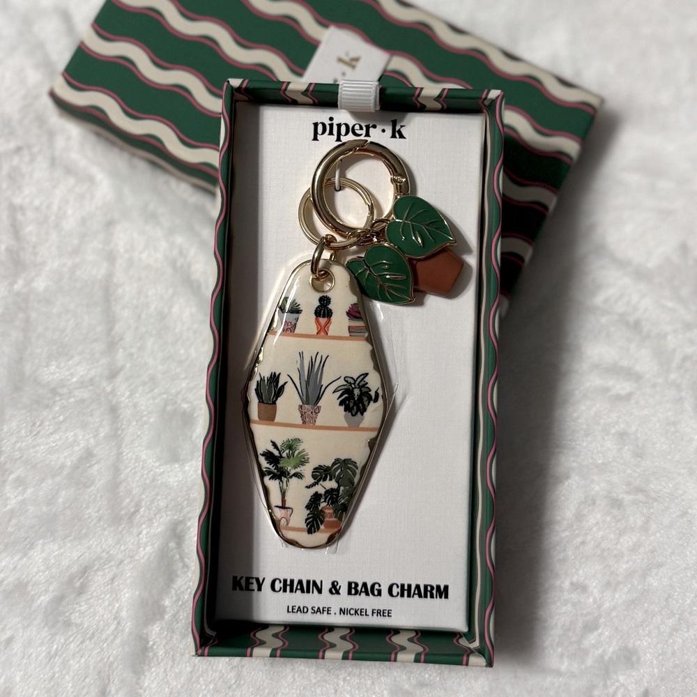 Piper K Plant Key Chain & Bag Charm - Picture 1 of 2